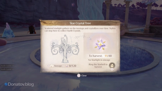 Меню Star Crystal Tree