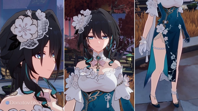 Обзор деталей скина Жуань Мэй «Письмо с цветами сливы»