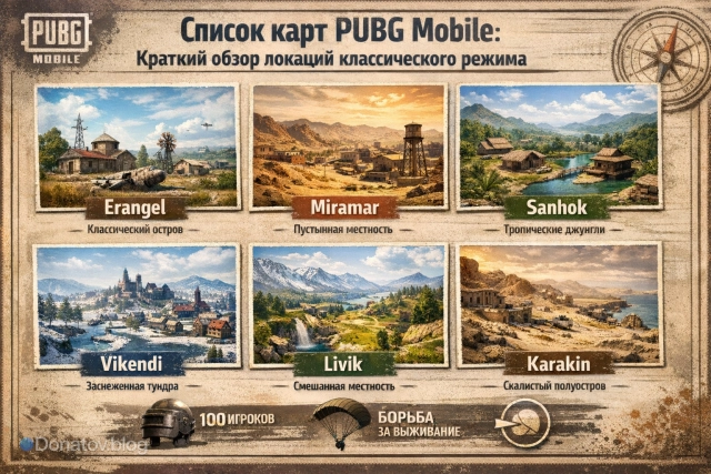 Карты PUBG Mobile