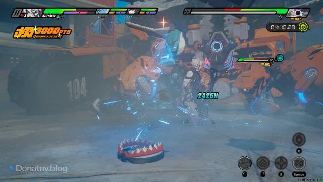 Цепочка атак: прыжок Акулабу после установки ловушки