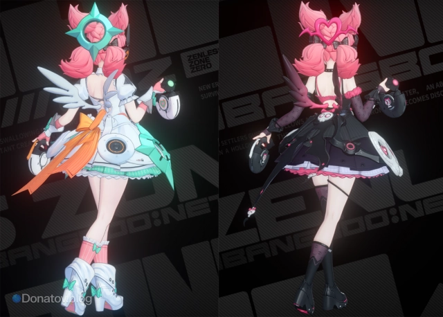 Сравнение скинов Арии в человеческой форме сзади