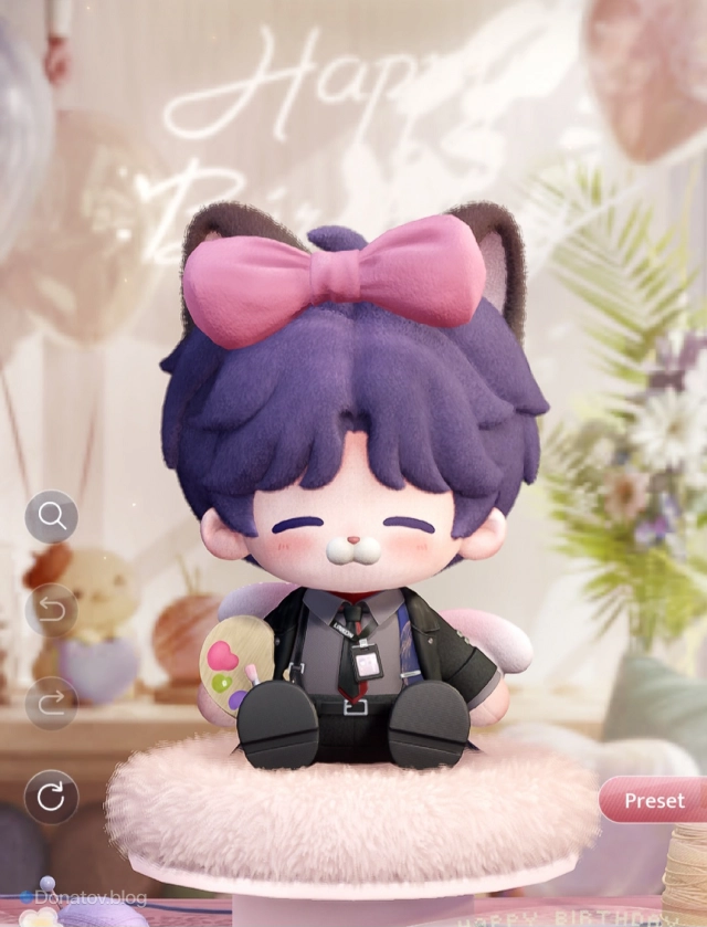 Кастомизированная игрушка в виде Рафаэля-котика