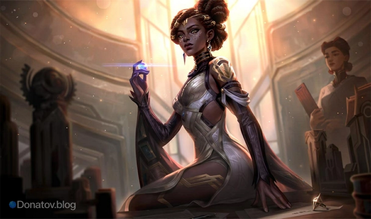 Мэл в образе «Советницы из «Аркейна»