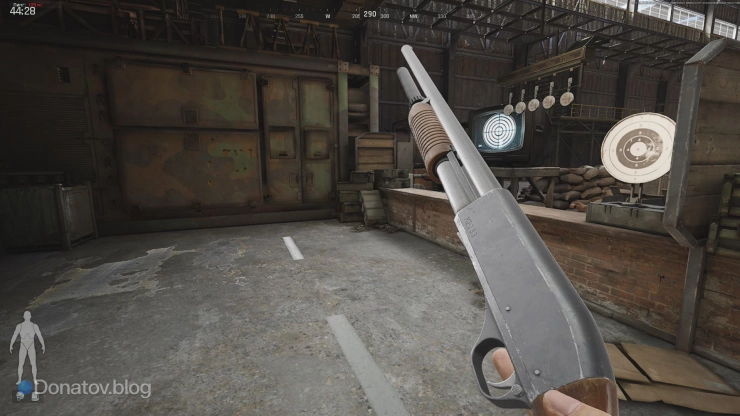 Дробовик MP-133 на стрельбище