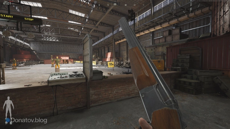 Двустволка SPR310 на стрельбище