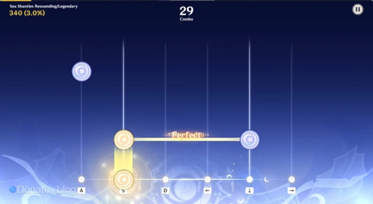 Прохождение ритм-игры