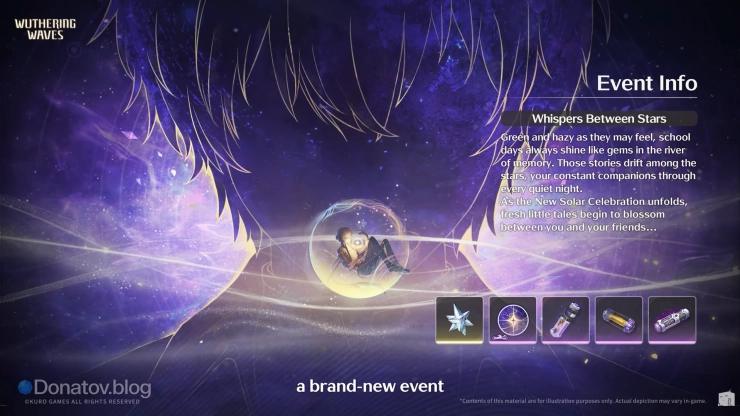 Событие версии 3.2 Wuthering Waves Whispers Between Stars