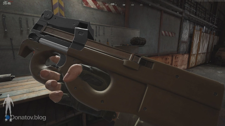 P90 на стрельбище