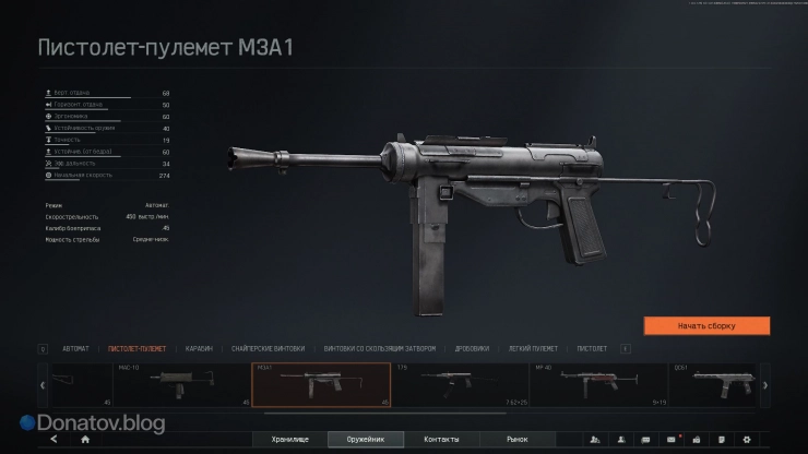 Параметры M3A1 в Arena Breakout: Infinite