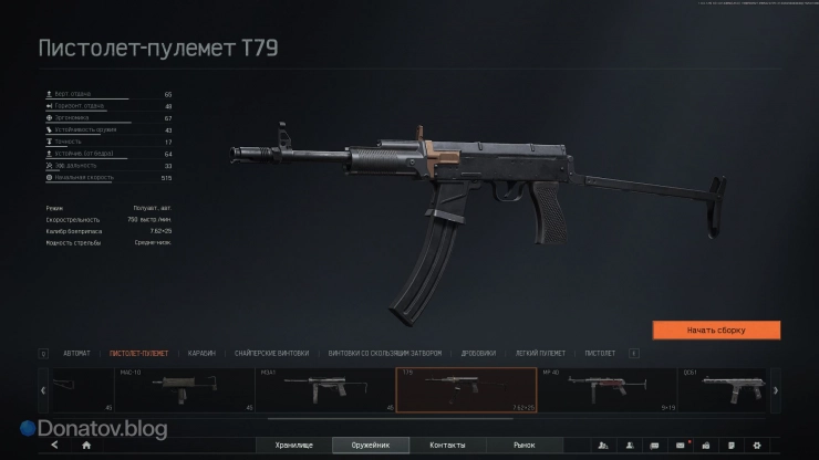 Параметры T79 в Arena Breakout: Infinite