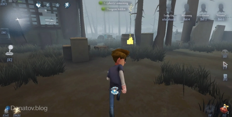 Незаконченный сайфер в Identity V