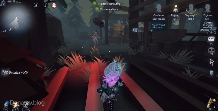 Красный свет в Identity V