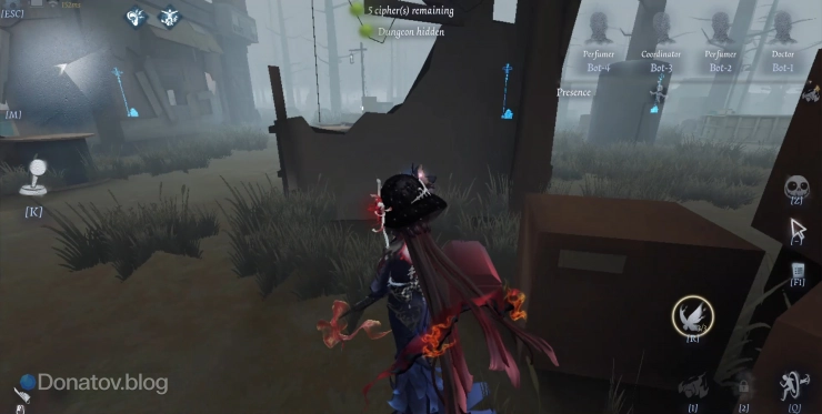 Шифровальные машинки от лица охотника в Identity V