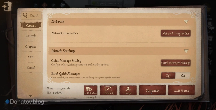 Surrender в Identity V