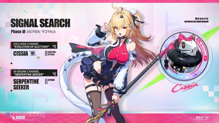 Циссия и её сигнатурный амплификатор в обновлении 2.7 ZZZ