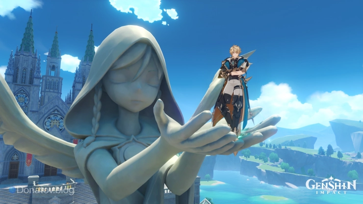 Варка на руках у статуи Барбатоса