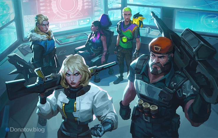 Иллюстрация агентов Valorant