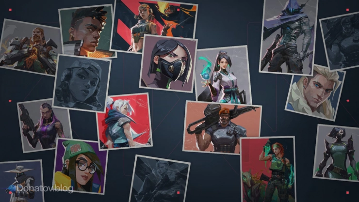 Иллюстрация агентов Valorant