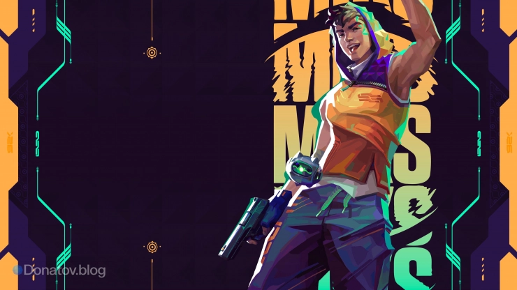 Иллюстрация агента Miks из Valorant