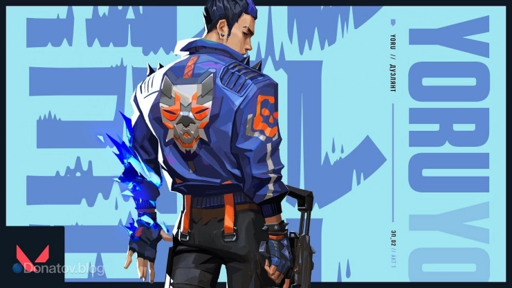 Иллюстрация агента Yoru в Valorant