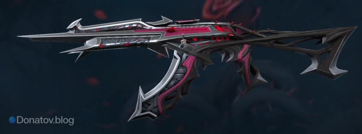 Чёрно-красный Vandal «Чёрные шипы» в Valorant