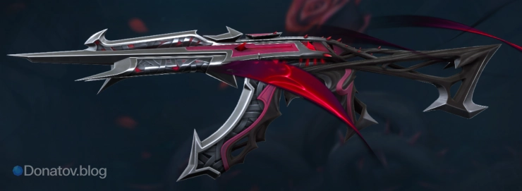 Vandal из коллекции «Чёрные шипы» в Valorant