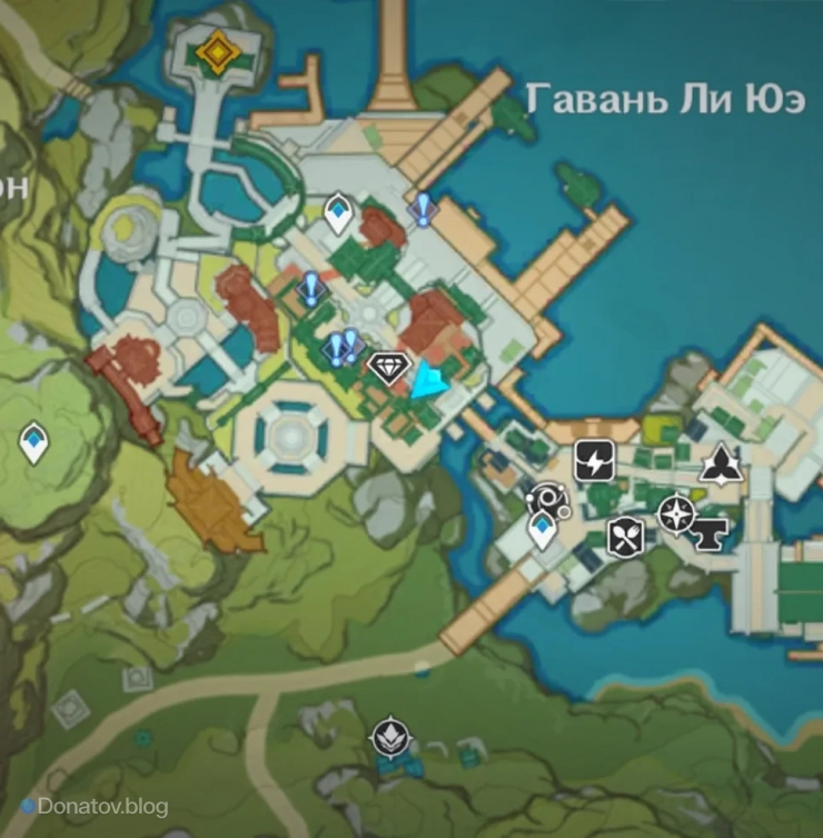 Местоположение лавки Чан Шунь