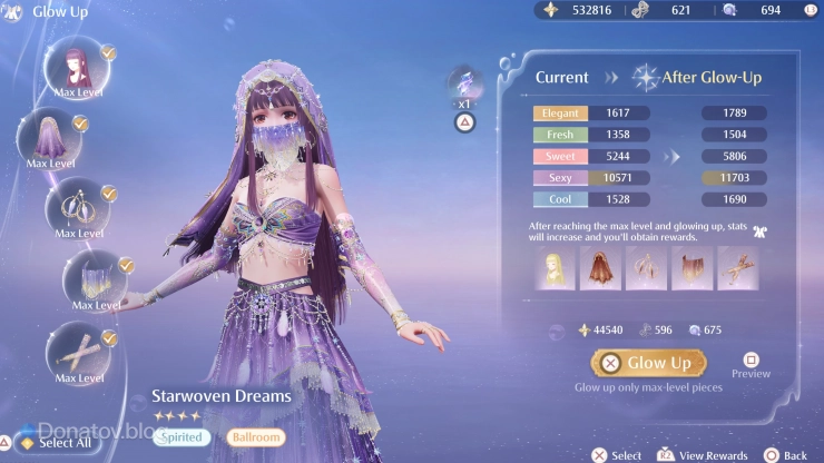 Glow-Up наряда