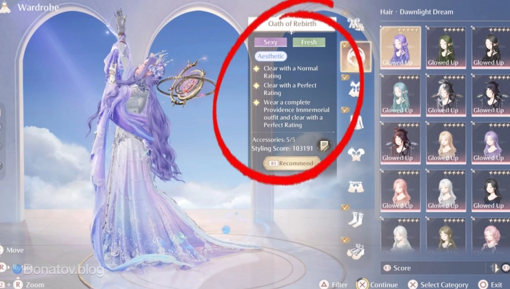 Условия Mira Crown в Infinity Nikki