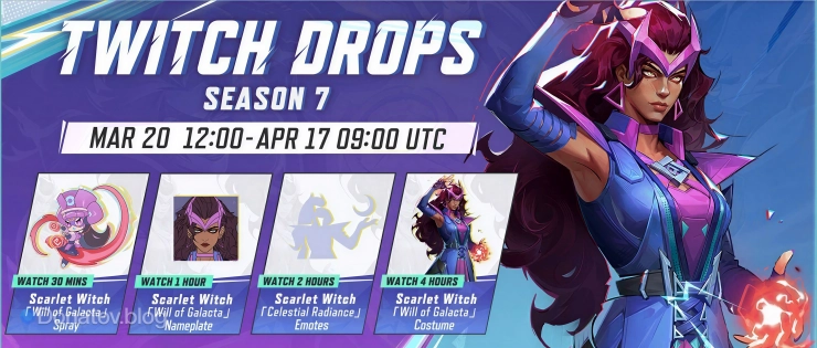 Twitch drops 7 сезона Marvel Rivals