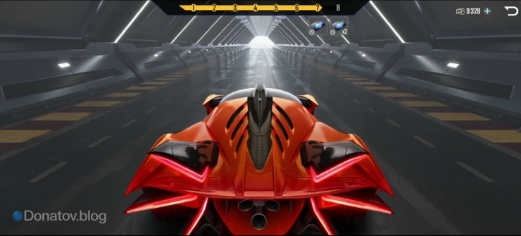 Процесс прокрутки рулетки