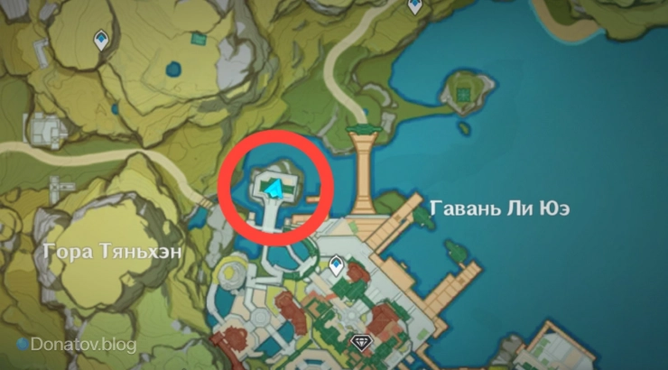 Местоположение Гуя