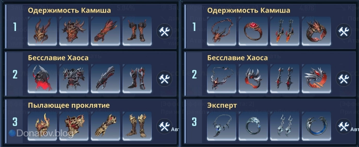 Артефакты для Сиана Халата