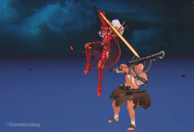 Сиан применяет навык «Королевский мечник: Правосудие»