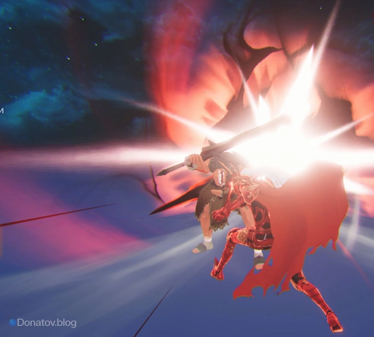 Сиан применяет навык «Королевский мечник: Удар правосудия»