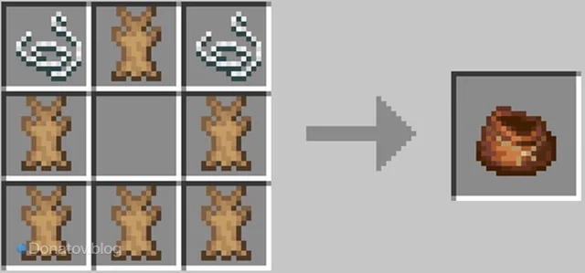 Рецепт крафта мешка в Minecraft