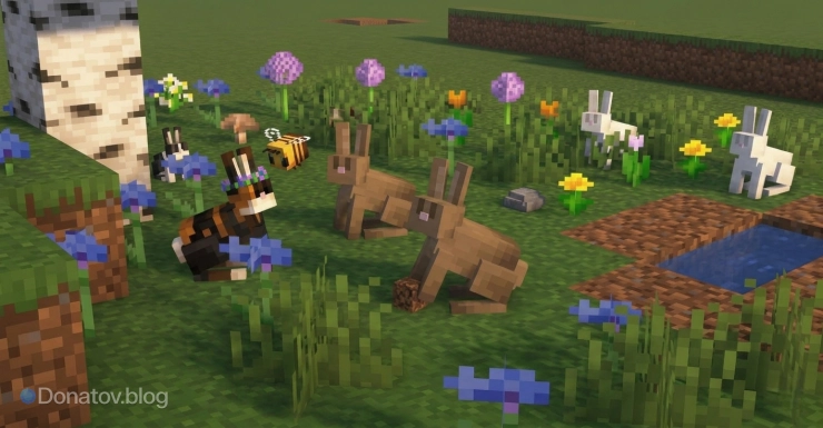 Кролики в Minecraft
