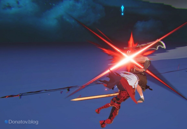 Сиан применяет навык «Королевский мечник: Цепная атака»