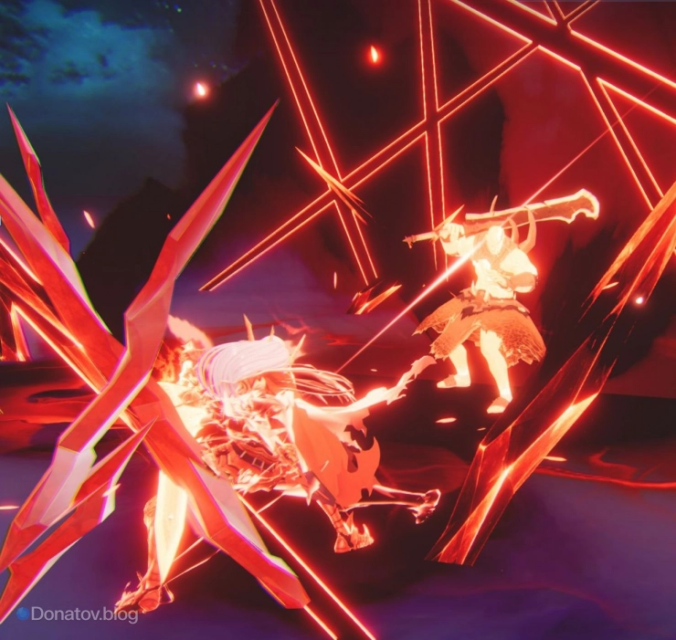 Сиан применяет навык «Королевский мечник: Натиск»