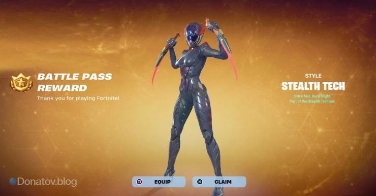 Образ персонажа Stealth Tech