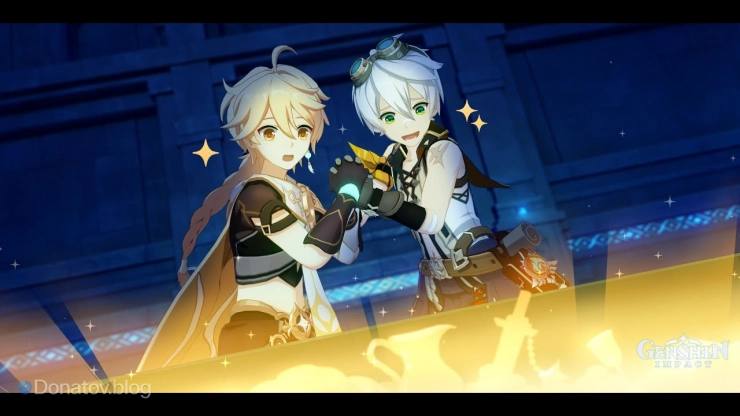 Беннет и Путешественник из встреч с персонажем