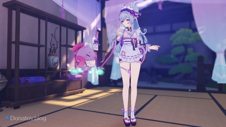 Мидзуки со своей помощницей в банях Аисы