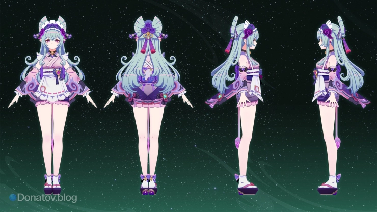 Рендер Мидзуки со всех ракурсов