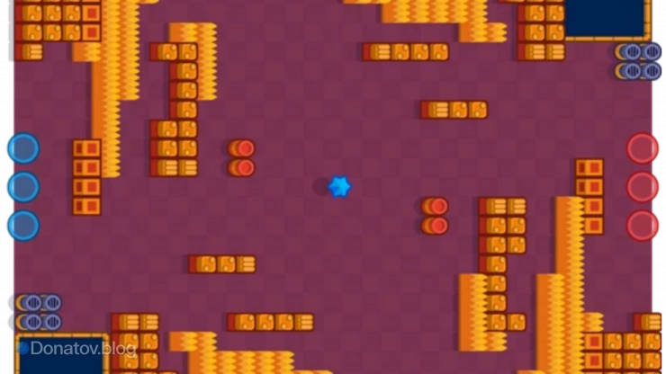 Пример открытой карты в Brawl Stars