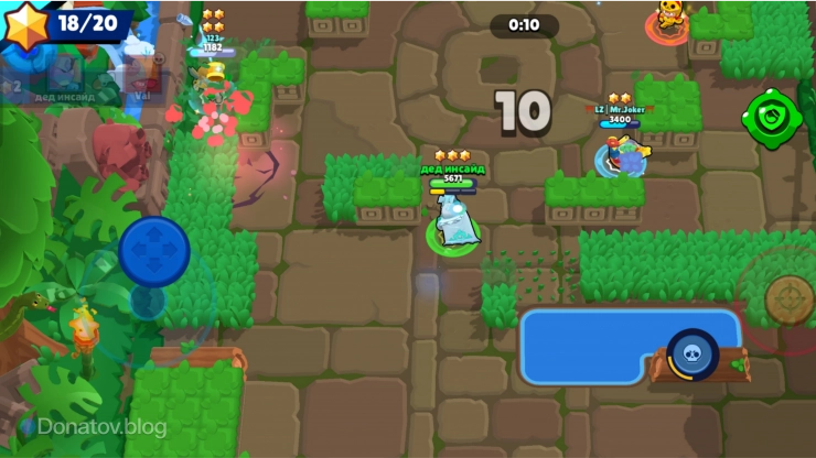 Бой на открытой карте в Brawl Stars