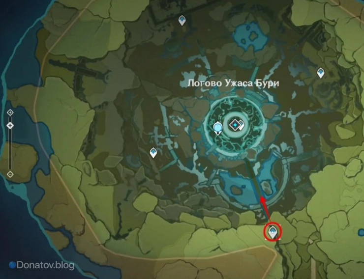 Западная точка телепорта в Горах Светлой короны