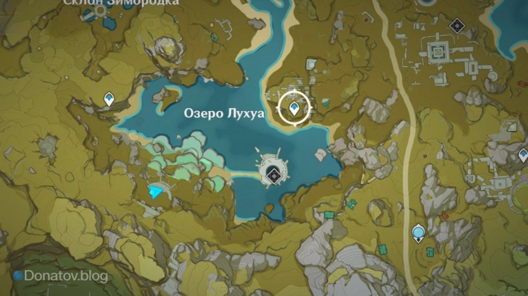 Телепорт на другой стороне озера