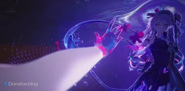 Кадр высвобождения резонанса Дении в анонсе Wuthering Waves на Xbox