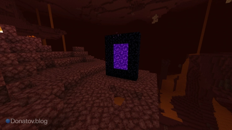 Портал в Незере в Minecraft