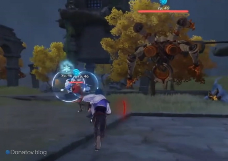 Сражение с руинным охотником